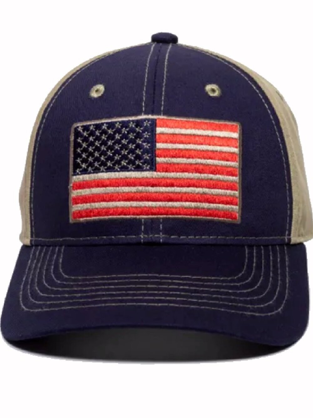 U.S.A. Flag Patch Embroidered Cap Hat - NEW Fast Ship